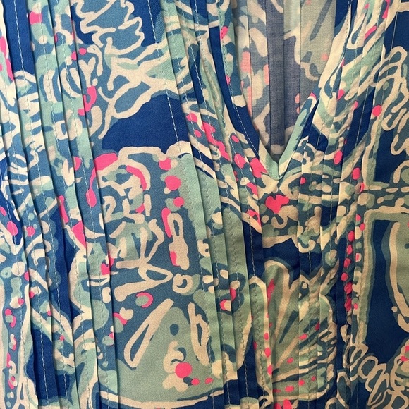 Lilly Pulitzer Sarasota Top in Into the Deep Bay Blue XS - Picture 7 of 7